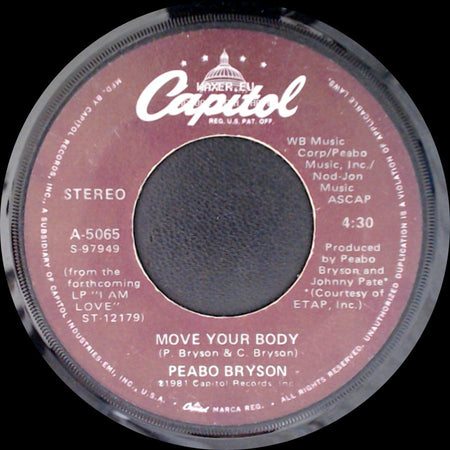 Peabo Bryson - Move Your Body / Let The Feeling Flow side A