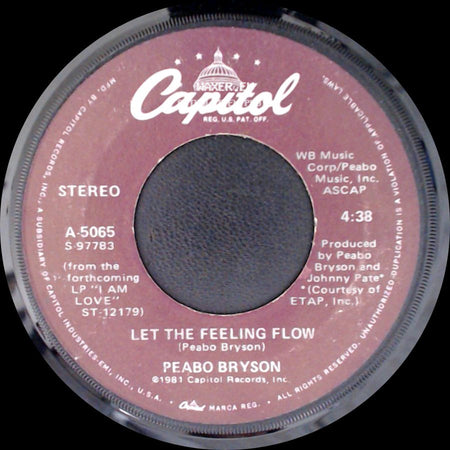 Peabo Bryson - Move Your Body / Let The Feeling Flow side B