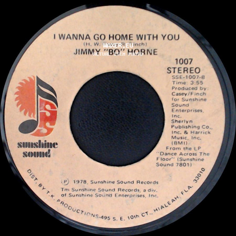 Jimmy "Bo" Horne - I Wanna Go Home With You / Spank side A