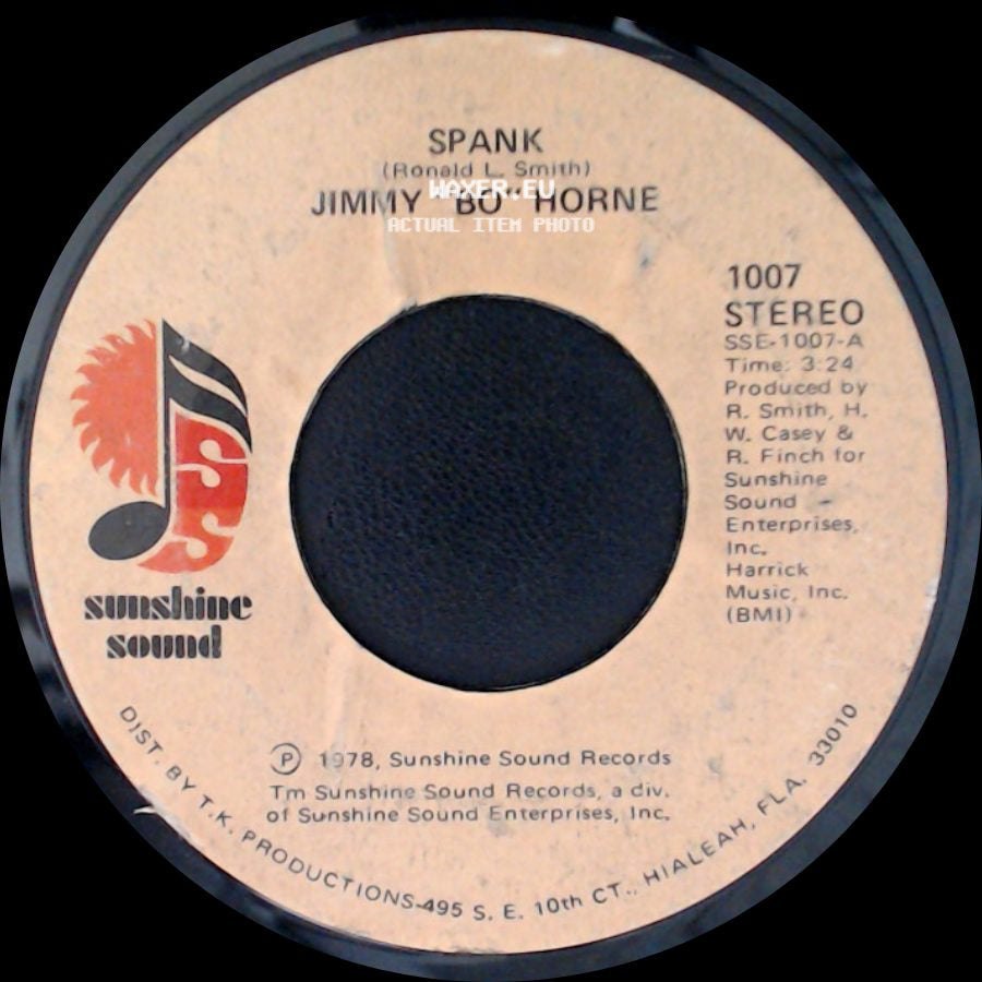 Jimmy "Bo" Horne - I Wanna Go Home With You / Spank side B