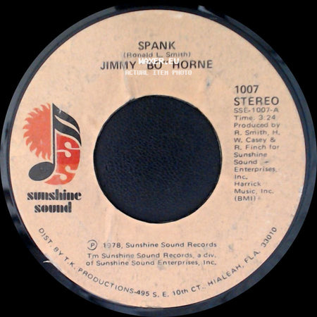 Jimmy "Bo" Horne - I Wanna Go Home With You / Spank side B