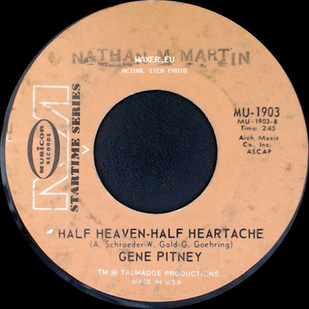 Gene Pitney - (The Man Who Shot) Liberty Valance / Half Heaven-Half Heartache side B