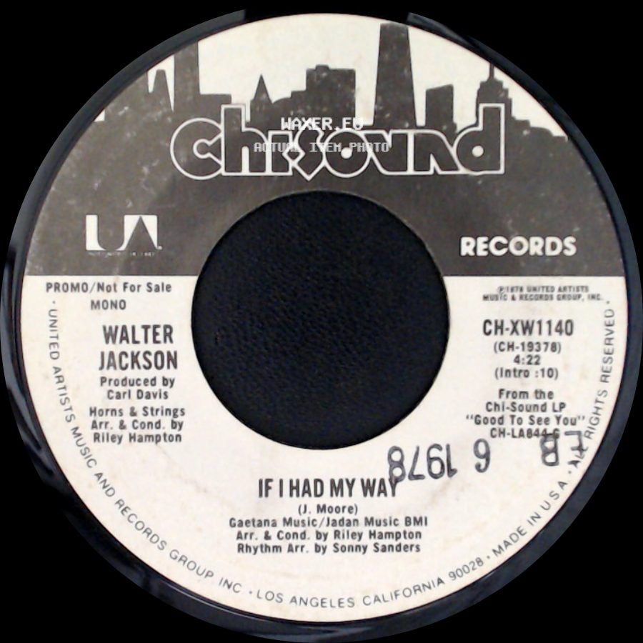 Walter Jackson - If I Had My Way / If I Had My Way side B