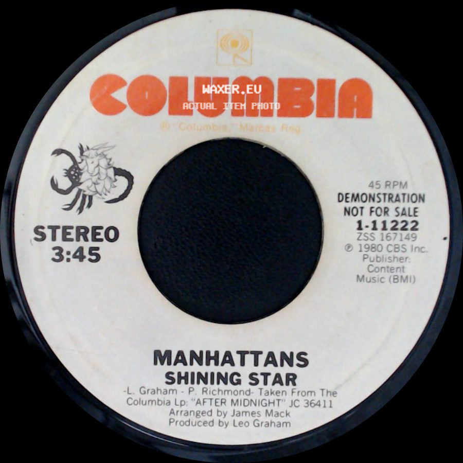Manhattans - Shining Star / Shining Star side A