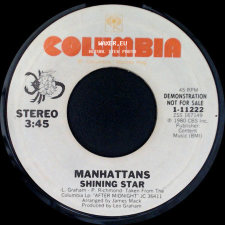 Manhattans - Shining Star / Shining Star side A