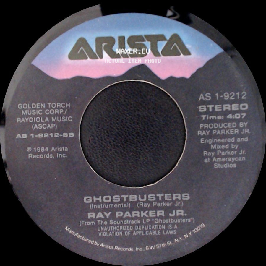 Ray Parker Jr. - Ghostbusters (Instrumental) / Ghostbusters side A