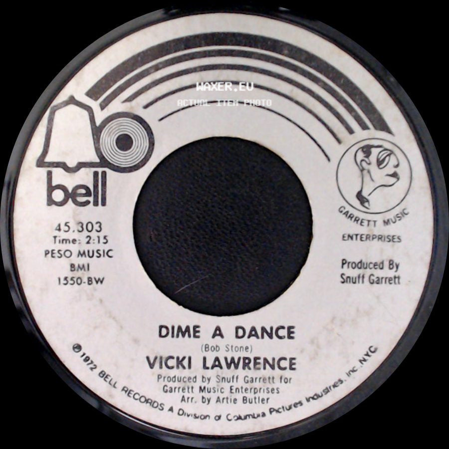 Vicki Lawrence - Dime A Dance / The Night The Lights Went Out In Georgia side A