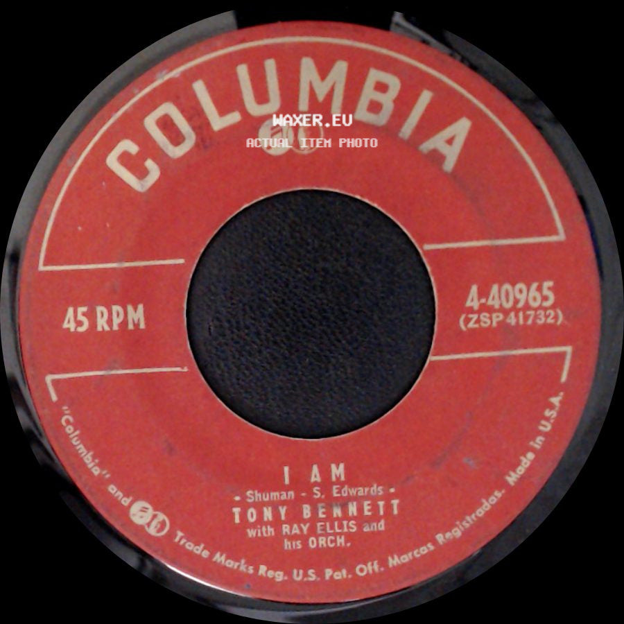 Tony Bennett With Ray Ellis And His Orch. - I Am / In The Middle Of An Island side A