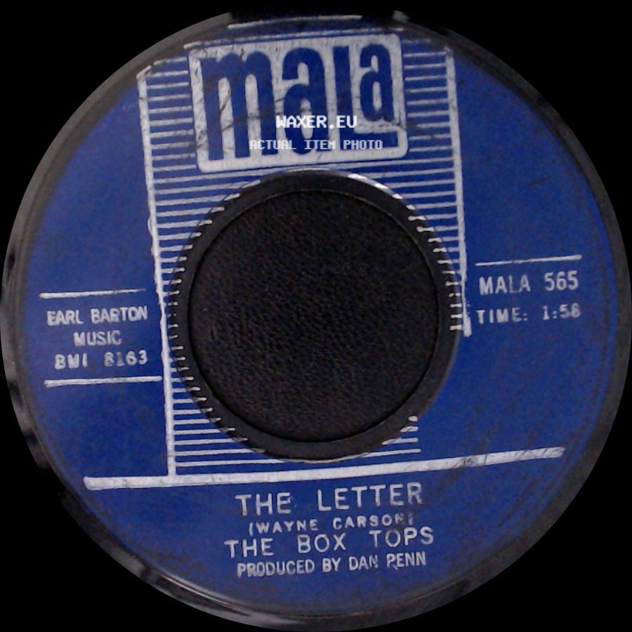 The Box Tops - Happy Times / The Letter side B