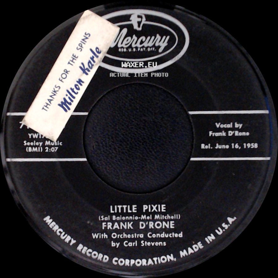 Frank D'rone - Little Pixie / Our Summer Love side A