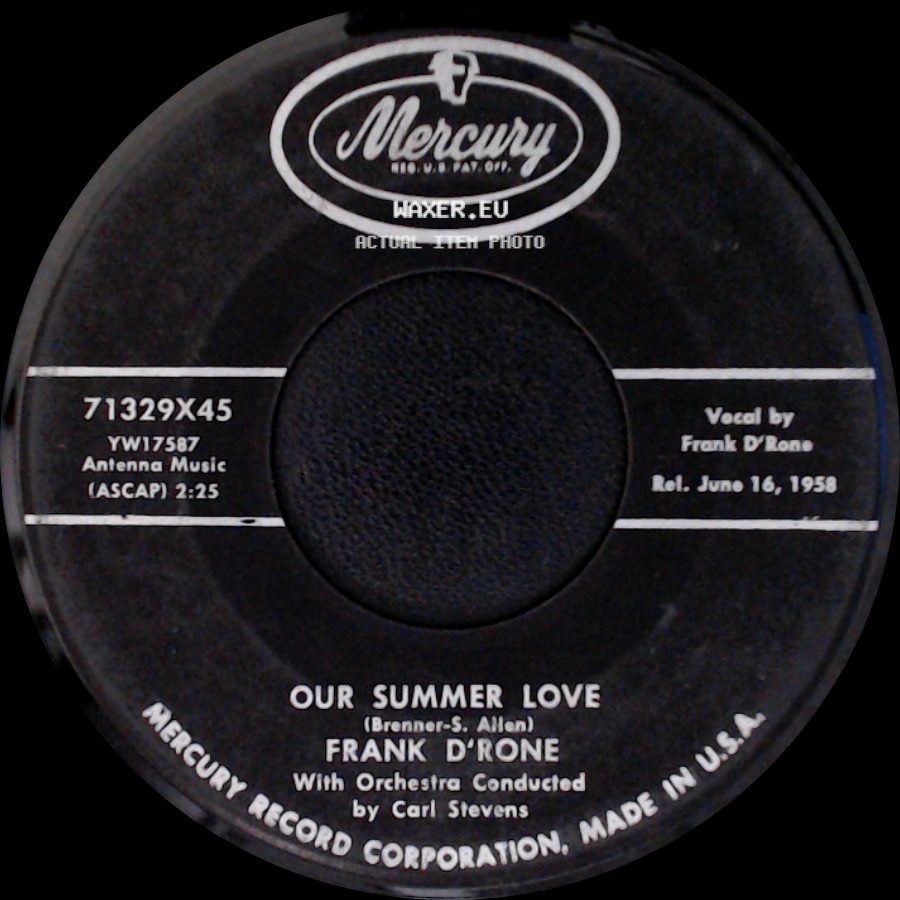 Frank D'rone - Little Pixie / Our Summer Love side B