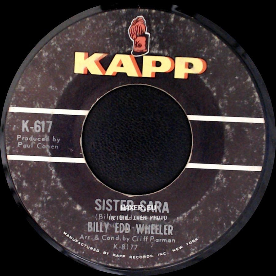 Billy Edd Wheeler - Ode To The Little Brown Shack Out Back / Sister Sara side B
