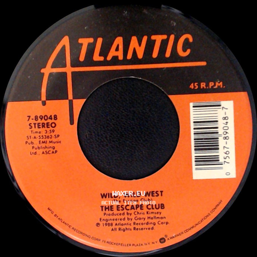 The Escape Club - We Can Run / Wild, Wild West side B