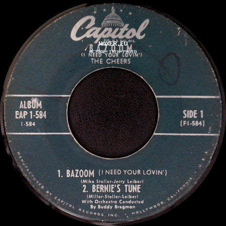 The Cheers - Bazoom (I Need Your Lovin') / Bazoom (I Need Your Lovin') side A