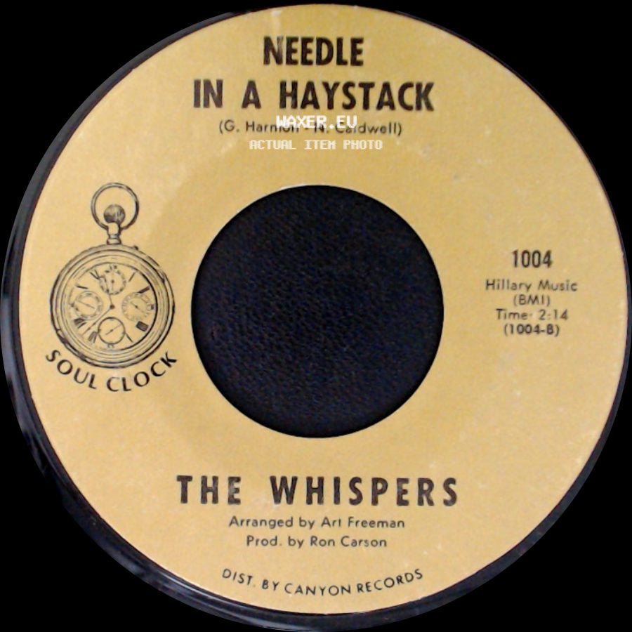 The Whispers - Seems Like I Gotta Do Wrong / Needle In A Haystack side B