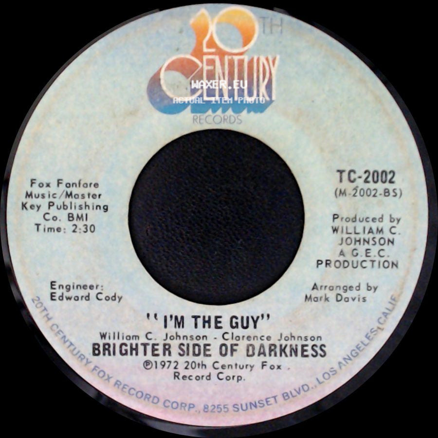 Brighter Side Of Darkness - I'm The Guy / Love Jones side A
