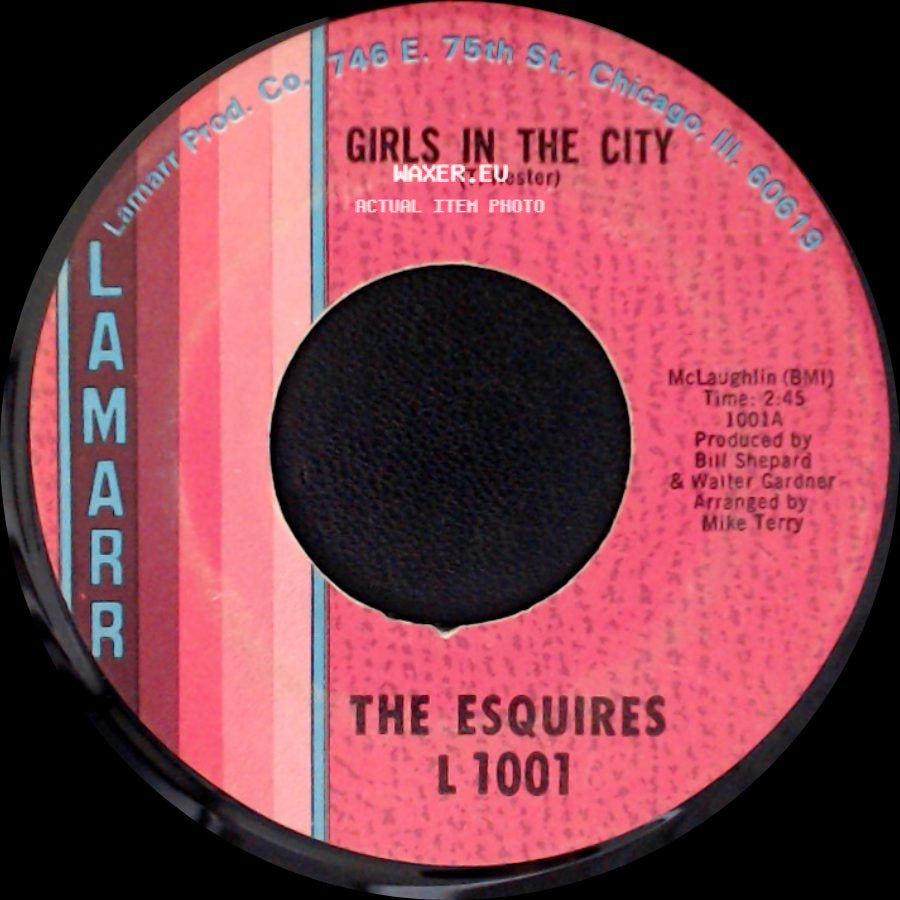 The Esquires - Ain't Gonna Give It Up / Girls In The City side B