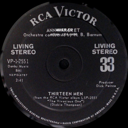 Ann-Margret - Thirteen Men / Jim Dandy side A
