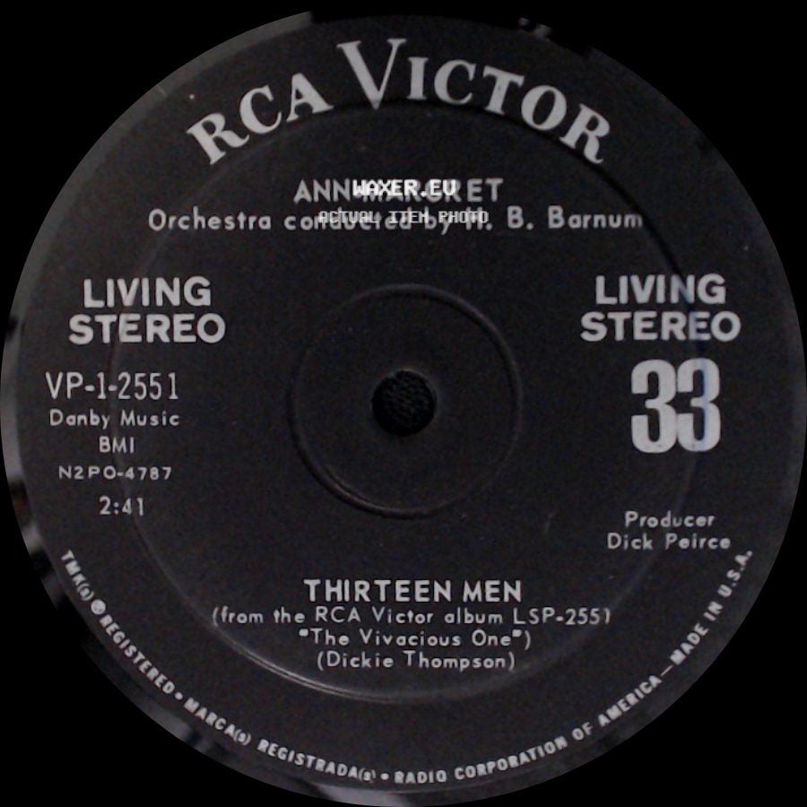Ann-Margret - Thirteen Men / Jim Dandy side A