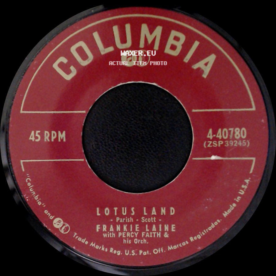 Frankie Laine / Frankie Laine With Percy Faith & His Orch. - Moonlight Gambler / Lotus Land side B