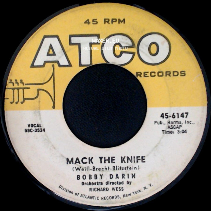 Bobby Darin - Was There A Call For Me / Mack The Knife side B