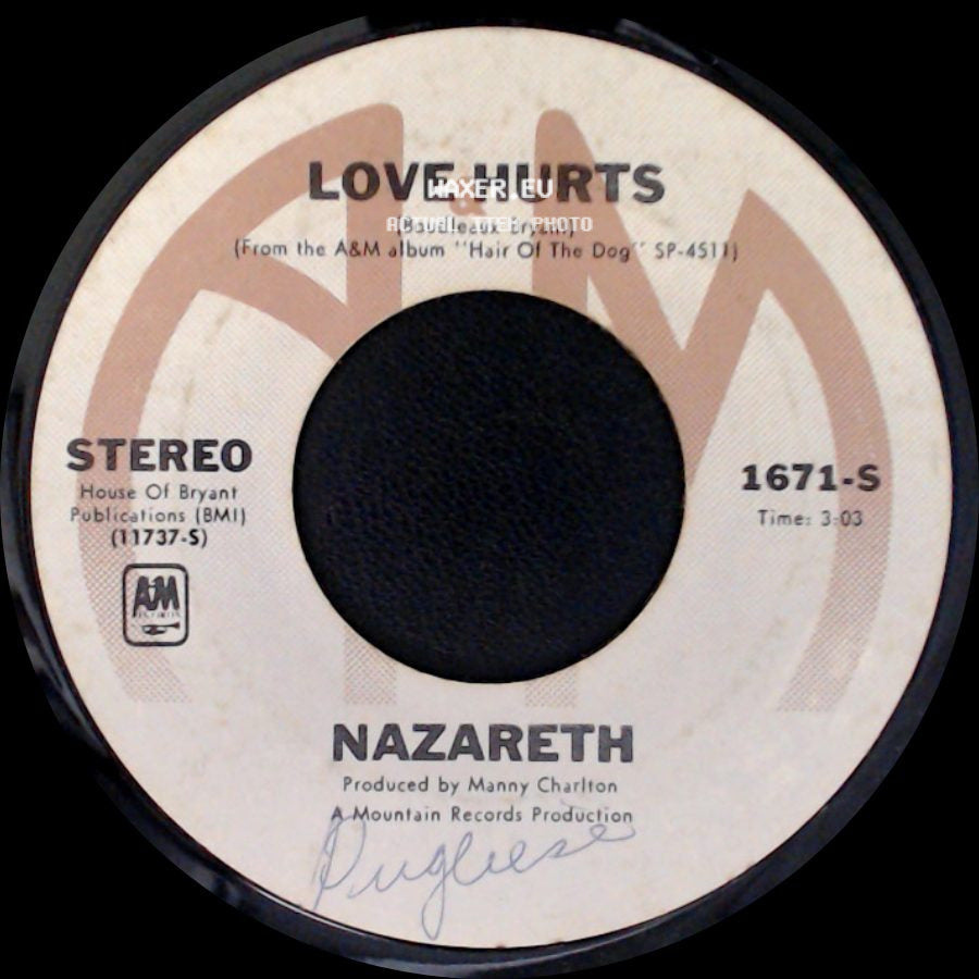 Nazareth - Love Hurts / Hair Of The Dog side A