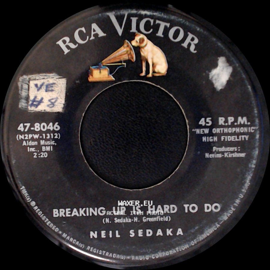 Neil Sedaka - As Long As I Live / Breaking Up Is Hard To Do side B