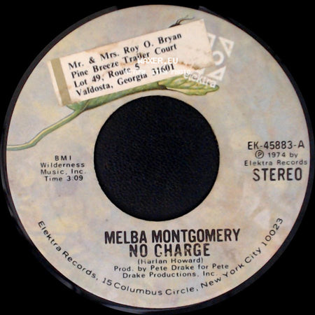 Melba Montgomery - No Charge / I Love Him Because He's That Way side A