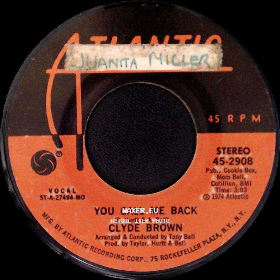 Clyde Brown - You Call Me Back / Who Am I side A
