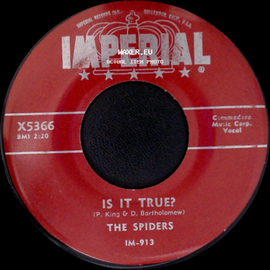 The Spiders - Witchcraft / Is It True? side B