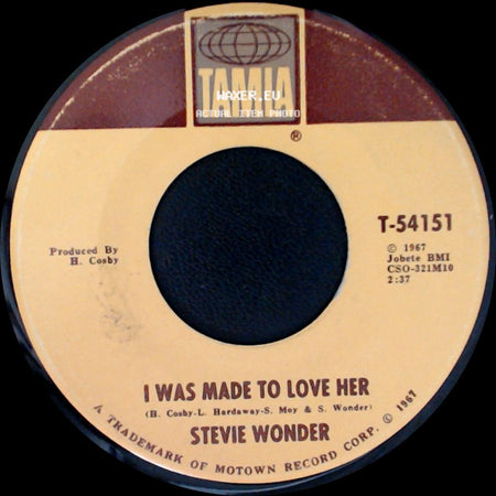Stevie Wonder - I Was Made To Love Her / Hold Me side A