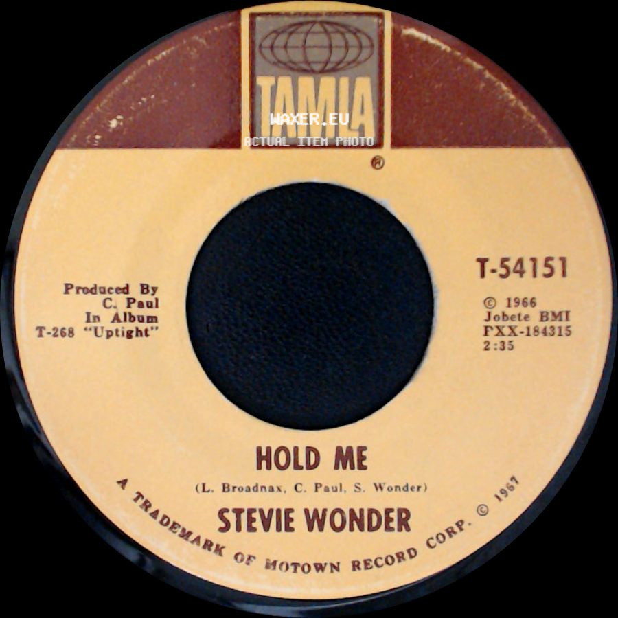 Stevie Wonder - I Was Made To Love Her / Hold Me side B