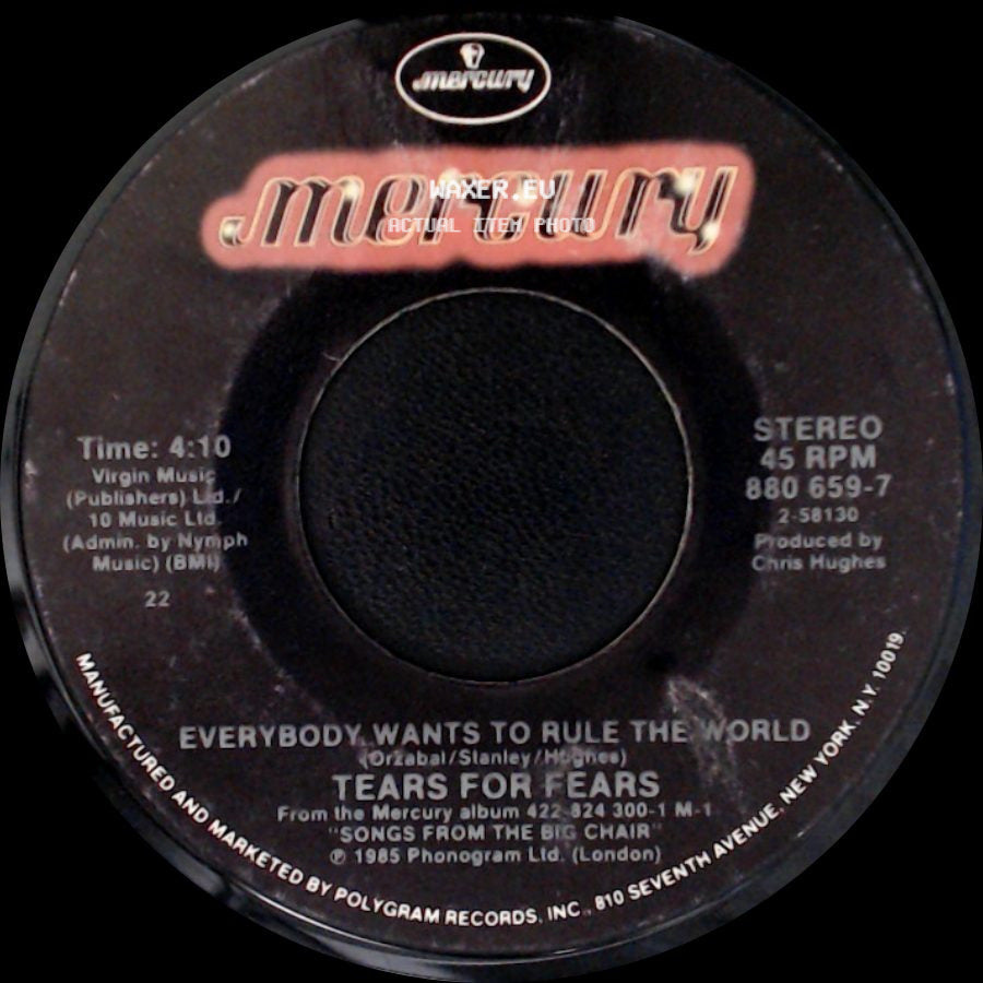 Tears For Fears - Pharaohs / Everybody Wants To Rule The World side B