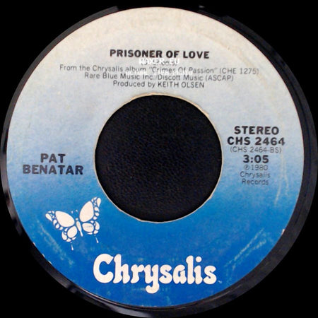 Pat Benatar - Hit Me With Your Best Shot / Prisoner Of Love side B