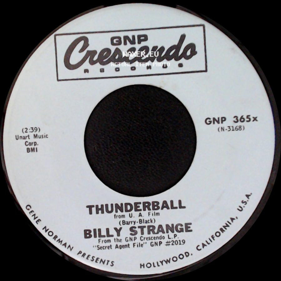 Billy Strange - Thunderball / 9Th Man Theme side A