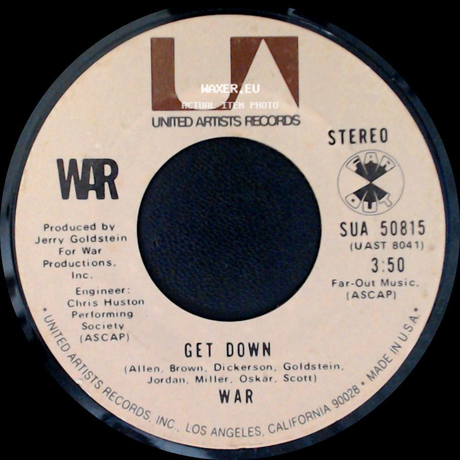 War - All Day Music / Get Down side B