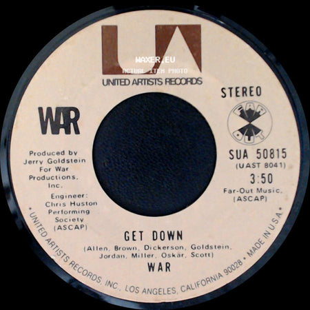 War - All Day Music / Get Down side B
