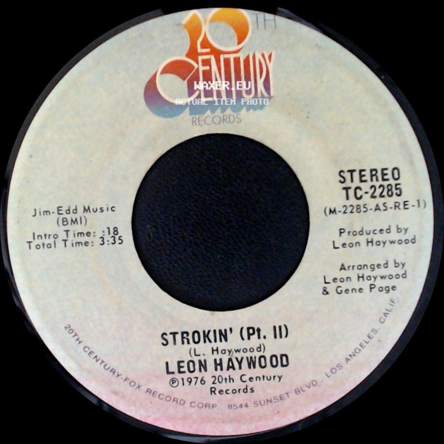 Leon Haywood - Strokin' (Pt. I) / Strokin' (Pt. Ii) side B