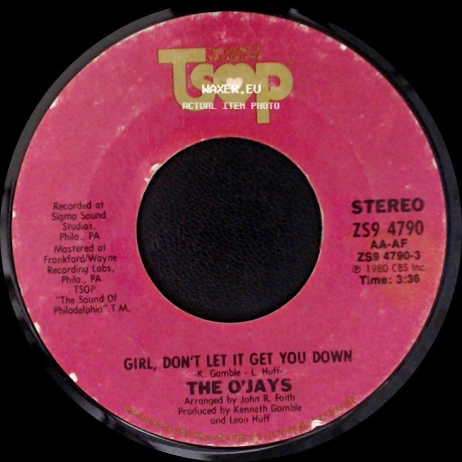 The O'jays - You're The Girl Of My Dreams (Sho Nuff Real) / Girl, Don't Let It Get You Down side B