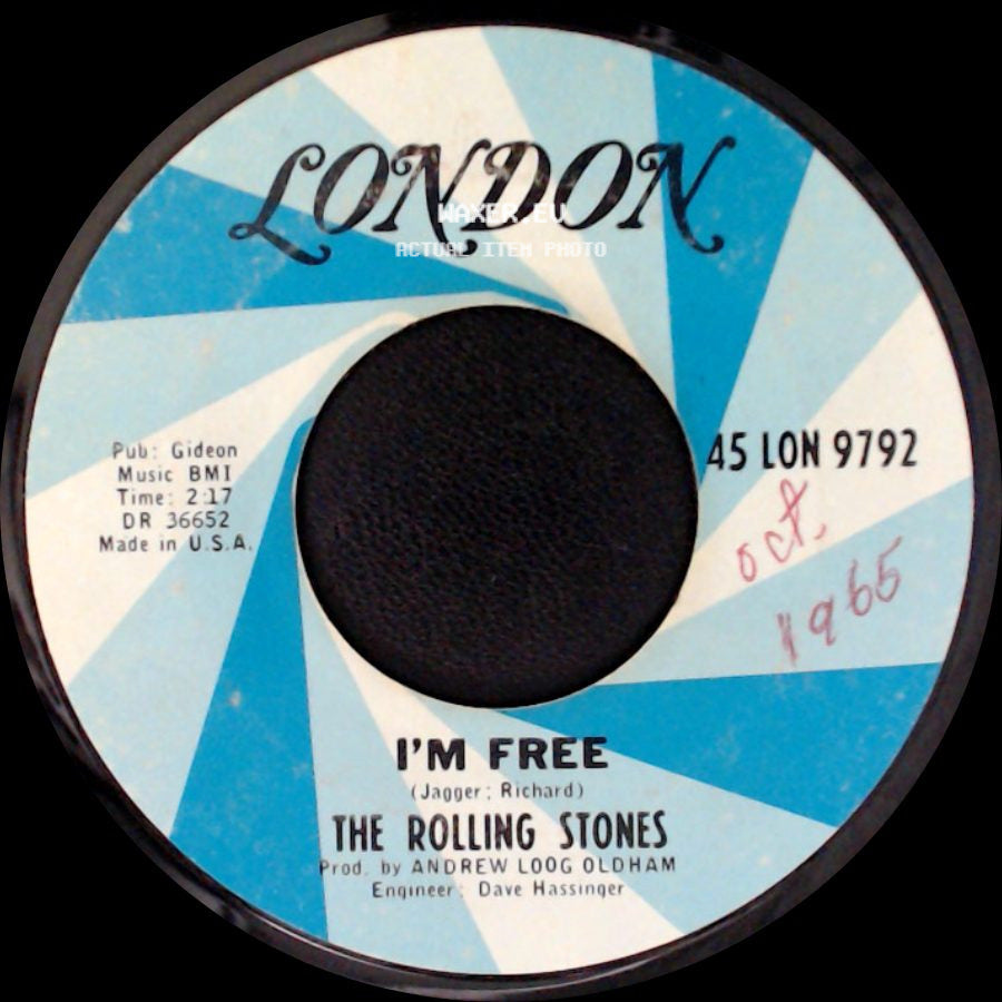 The Rolling Stones - Get Off Of My Cloud / I'm Free side B