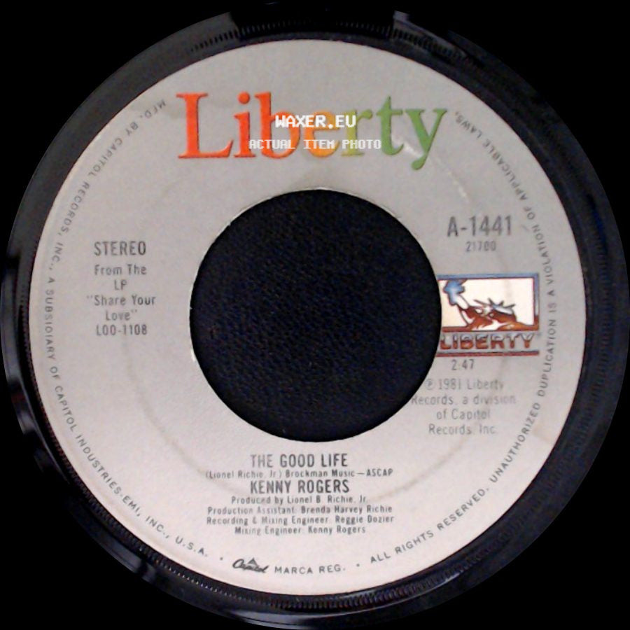 Kenny Rogers - The Good Life / Blaze Of Glory side A