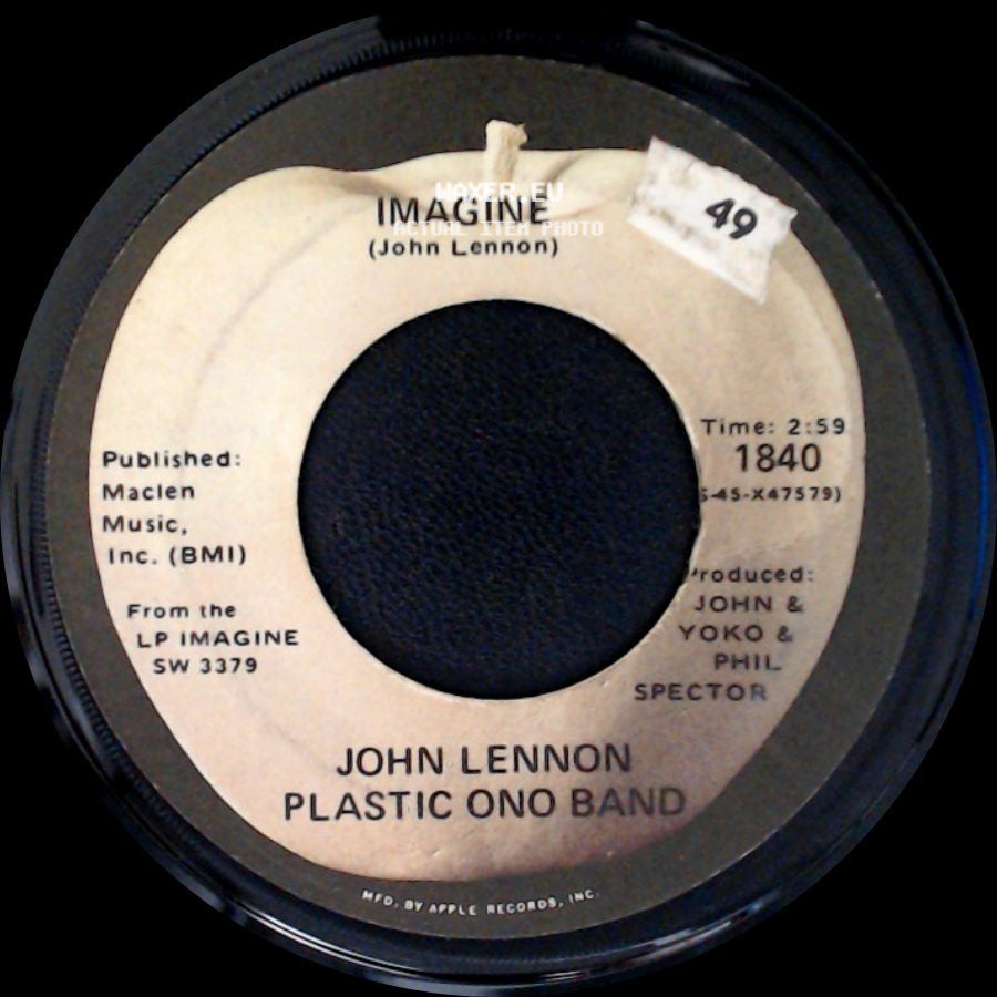 John Lennon Plastic Ono Band - It's So Hard / Imagine side B