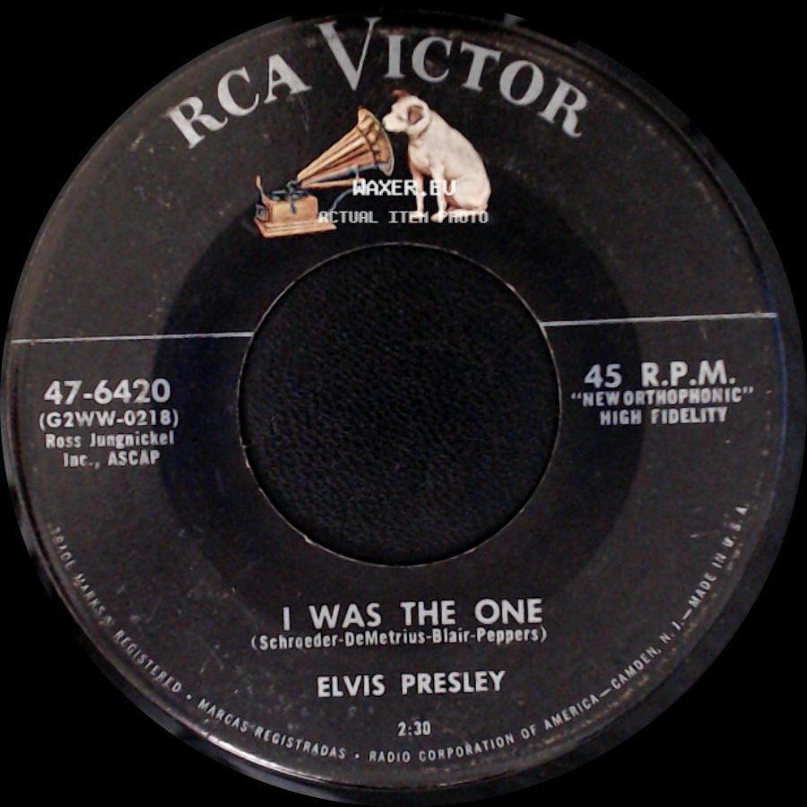 Elvis Presley - Heartbreak Hotel / I Was The One side B