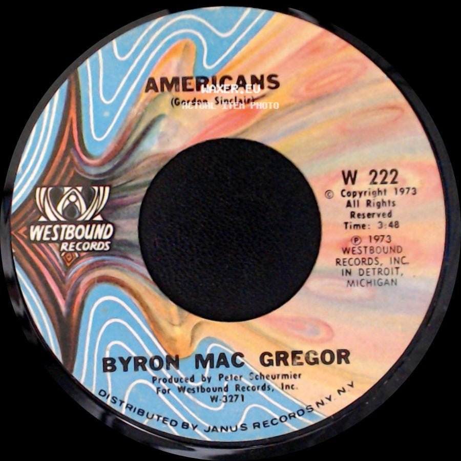 Byron Mac Gregor / The Westbound Strings - Americans / America The Beautiful side A