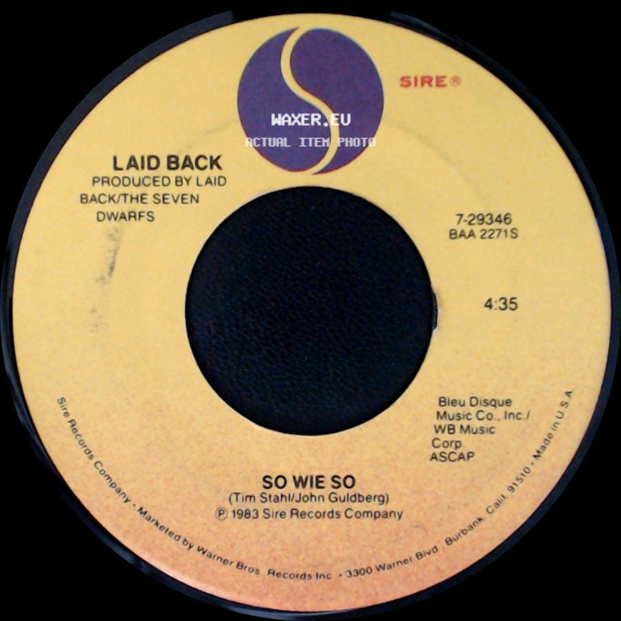 Laid Back - So Wie So / White Horse side A