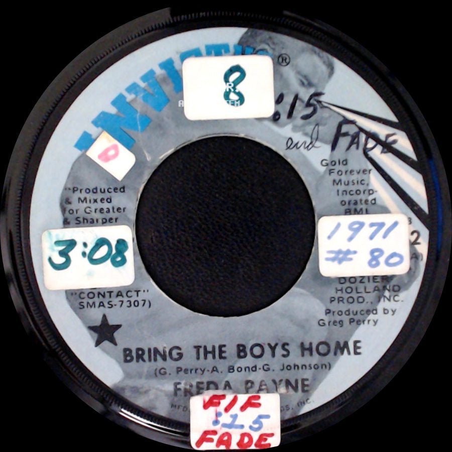 Freda Payne - I Shall Not Be Moved / Bring The Boys Home side B