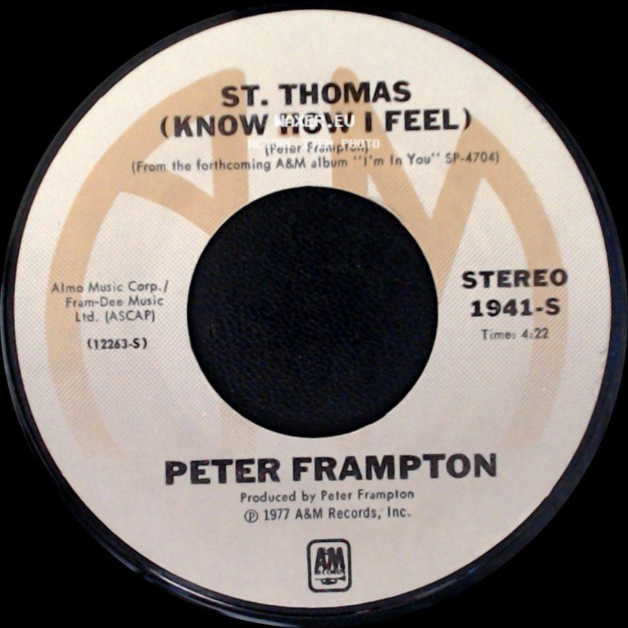 Peter Frampton - I'm In You / St. Thomas (Know How I Feel) side B