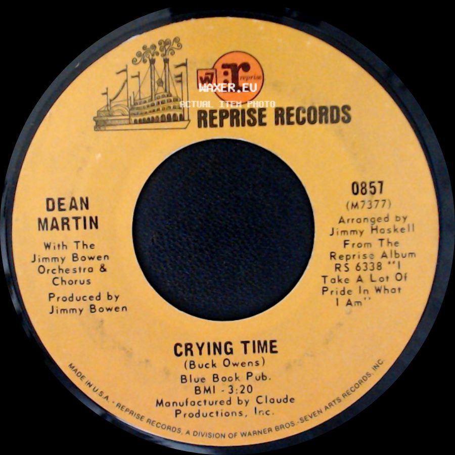 Dean Martin - One Cup Of Happiness (And One Peace Of Mind) / Crying Time side B