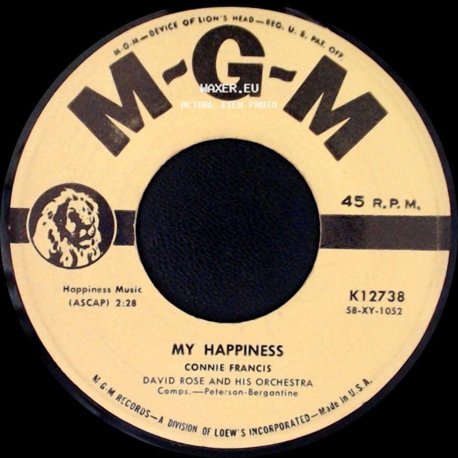 Connie Francis - My Happiness / Never Before side A