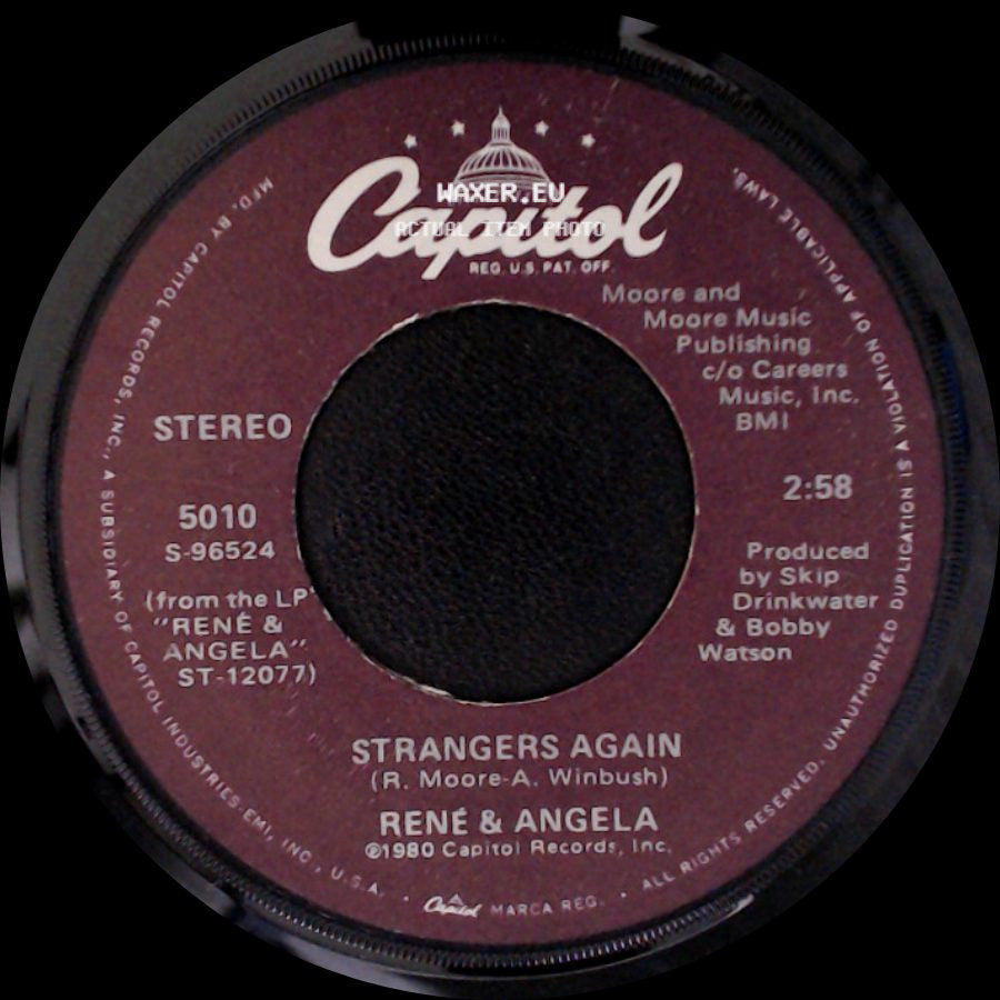 Rene & Angela - Strangers Again / I Love You More side A